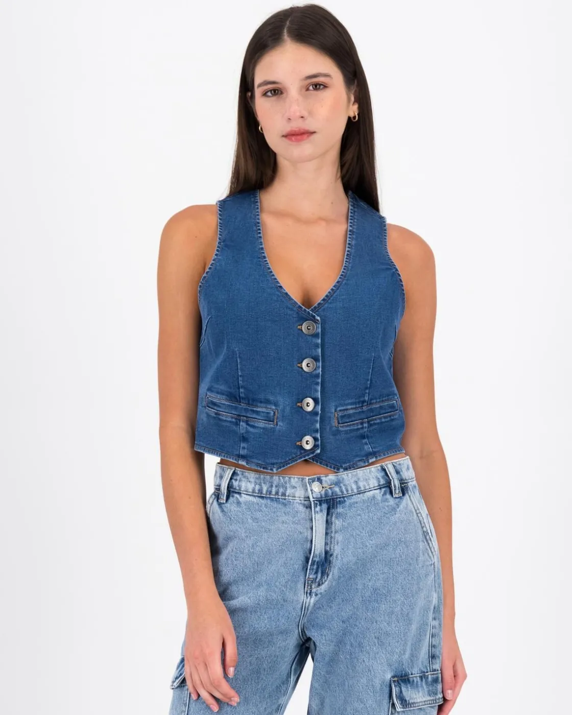Women Old Khaki Denim>Women'S Isla Denim Waistcoat