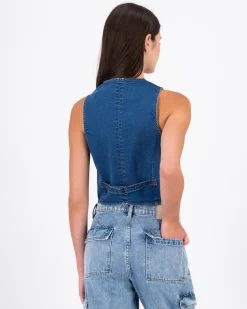 Women Old Khaki Denim>Women'S Isla Denim Waistcoat