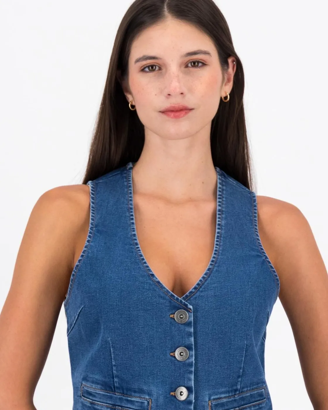 Women Old Khaki Denim>Women'S Isla Denim Waistcoat