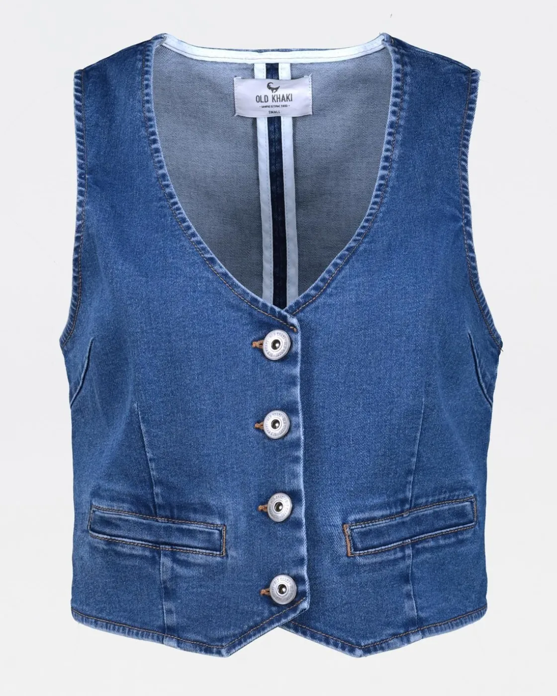 Women Old Khaki Denim>Women'S Isla Denim Waistcoat