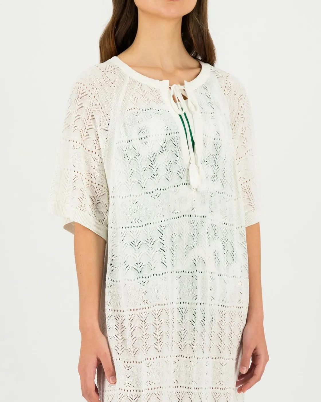 Women Old Khaki Scarves & Kimonos>Women'S Jahari Crochet Kimono