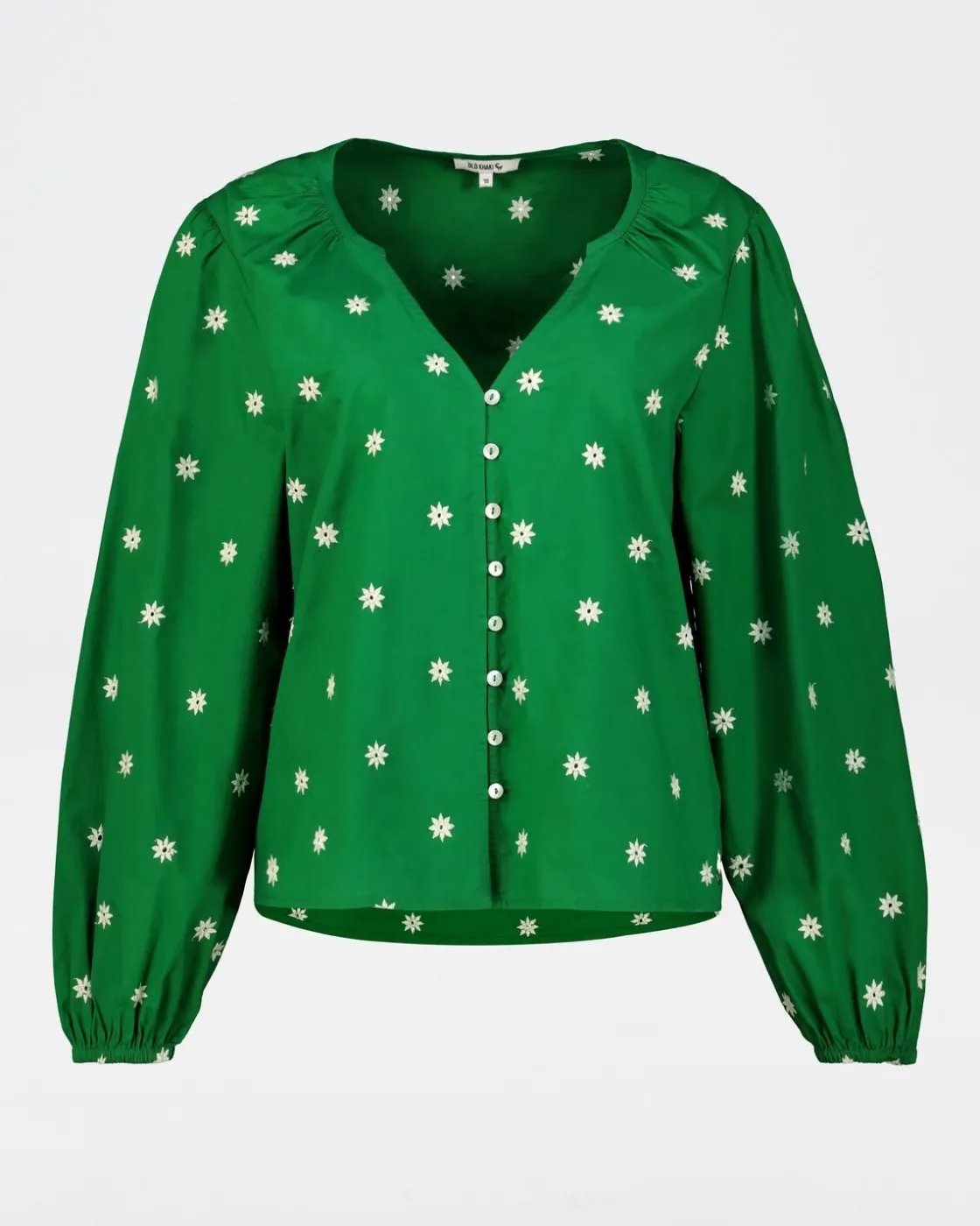 Women Old Khaki Shirts & Blouses>Women'S Kenya Embroidered Blouse
