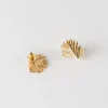 Women Old Khaki Jewellery>Women'S Leaf Stud Earrings