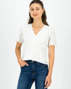Women Old Khaki Shirts & Blouses>Women'S Luisa Textured Blouse