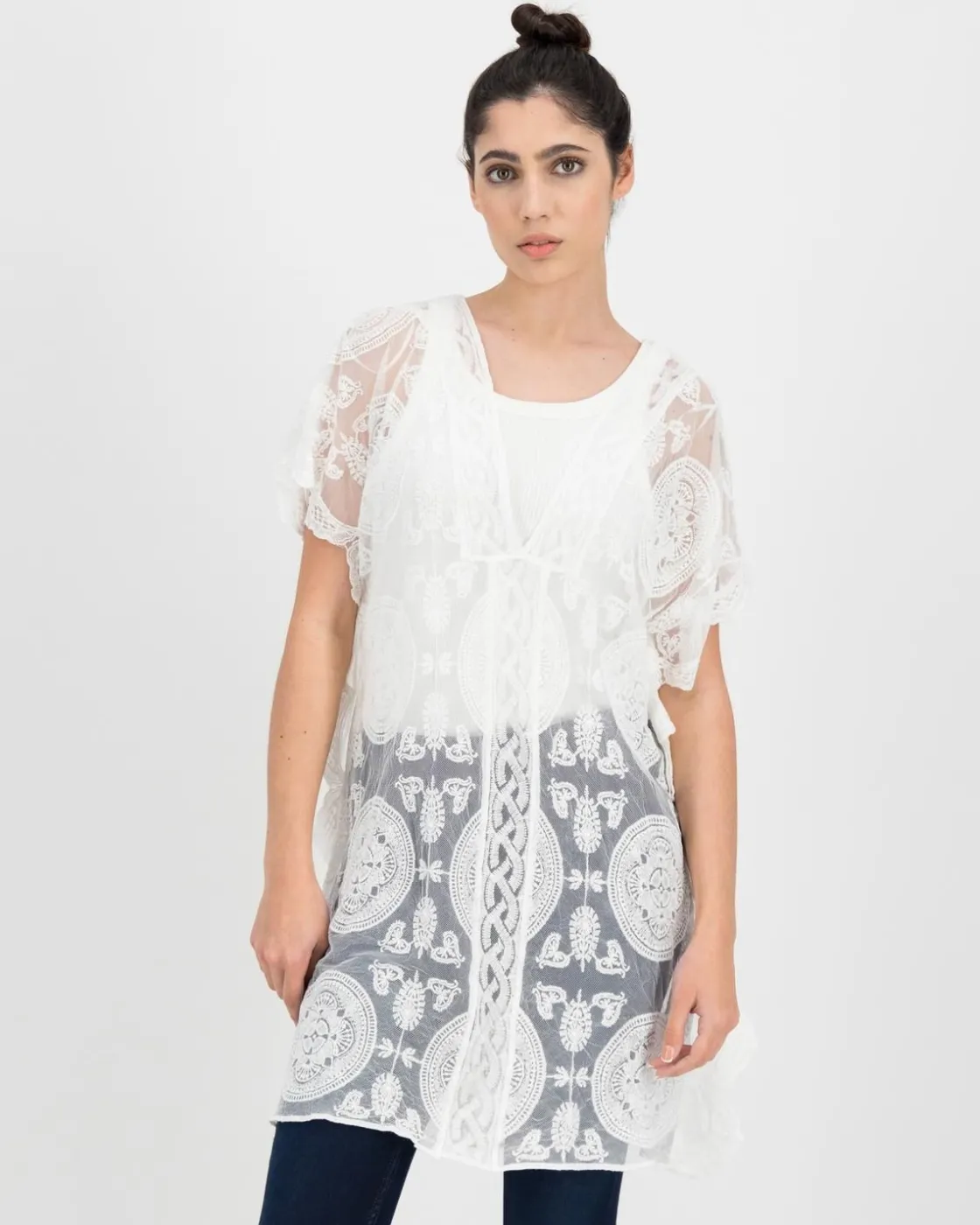 Women Old Khaki Scarves & Kimonos>Women'S Lula Mesh Kimono