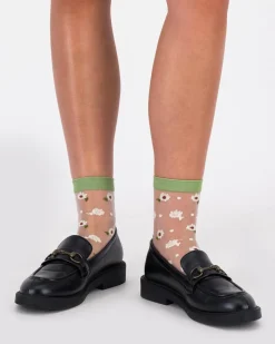 Women Old Khaki Socks>Women'S Mally Daisy Mesh Socks
