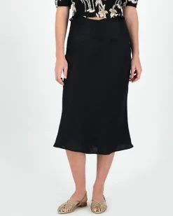Women Old Khaki Skirts>Women'S Maria Linen Skirt