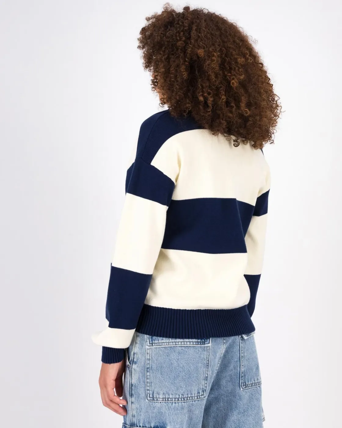 Women Old Khaki Knitwear & Sweats>Women'S Marie Stripe Golfer