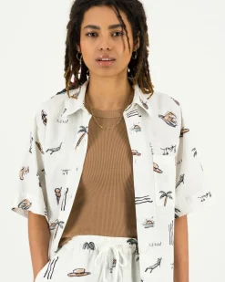 Women Old Khaki Shirts & Blouses>Women'S Martina Printed Shirt
