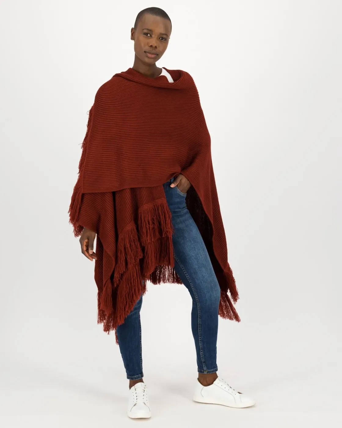 Women Old Khaki Scarves & Kimonos>Women'S Meana Tassel Shawl
