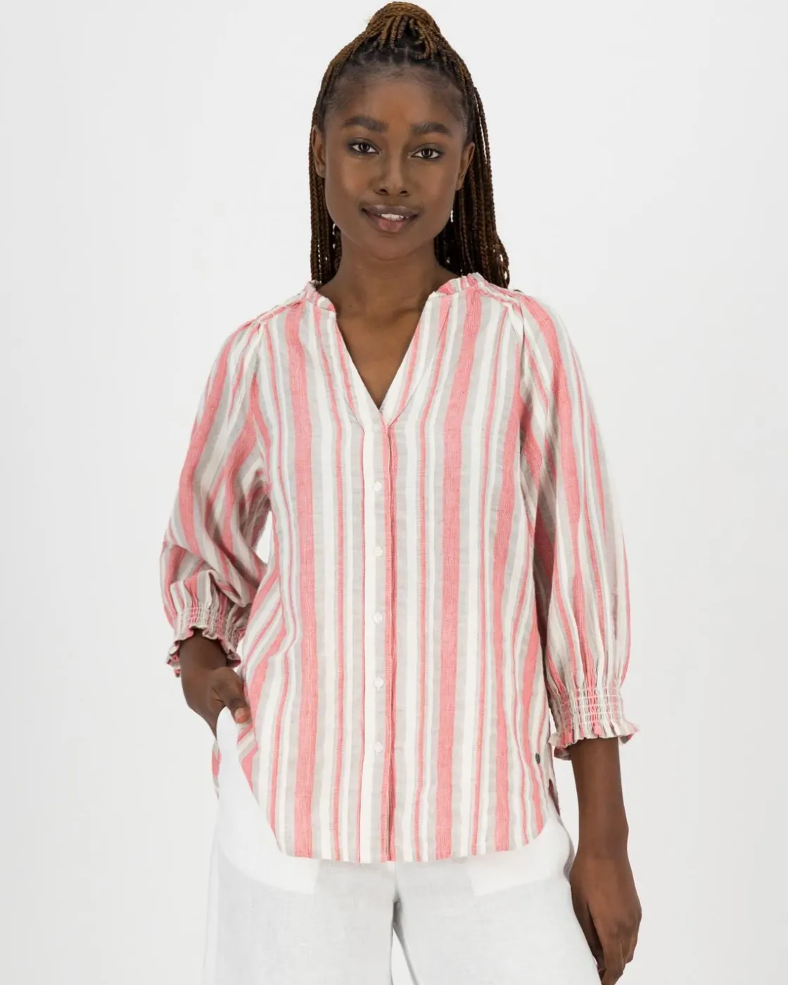Women Old Khaki Shirts & Blouses>Women'S Meg Peasant Top