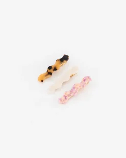 Women Old Khaki Hair Accessories>Women'S Olympia Resin Hair Slides (3-Pack)