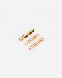 Women Old Khaki Hair Accessories>Women'S Olympia Resin Hair Slides (3-Pack)