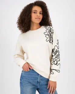 Women Old Khaki Knitwear & Sweats>Women'S Petra Embroidered Sweat