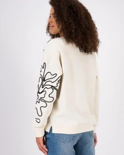 Women Old Khaki Knitwear & Sweats>Women'S Petra Embroidered Sweat