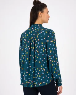 Women Old Khaki Shirts & Blouses>Women'S Polly Polka Dot Blouse