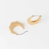 Women Old Khaki Jewellery>Women'S Scallop Loop Drop Earrings