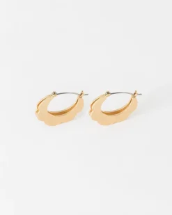 Women Old Khaki Jewellery>Women'S Scallop Loop Drop Earrings