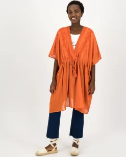 Women Old Khaki Scarves & Kimonos>Women'S Shani Embroidered Kimono