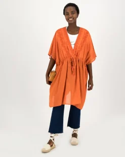 Women Old Khaki Scarves & Kimonos><noscript><img width=