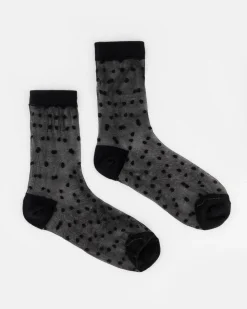 Women Old Khaki Socks>Women'S Shauna Mini Dot Mesh Socks