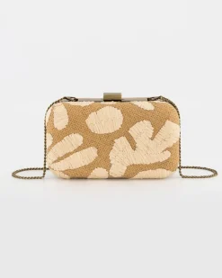 Women Old Khaki Bags & Purses>Women'S Shendi Embroidered Boxy Clutch
