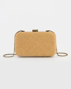 Women Old Khaki Bags & Purses>Women'S Shendi Embroidered Boxy Clutch