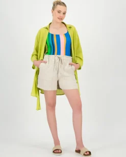 Women Old Khaki Scarves & Kimonos><noscript><img width=