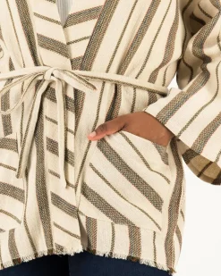 Women Old Khaki Scarves & Kimonos><noscript><img width=