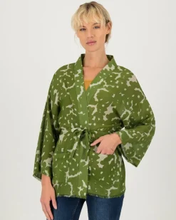 Women Old Khaki Scarves & Kimonos>Women'S Sinzi Kimono