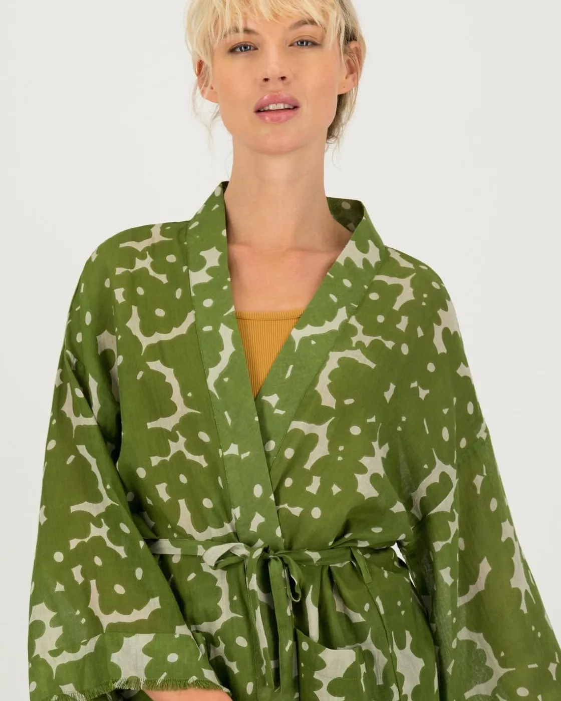 Women Old Khaki Scarves & Kimonos>Women'S Sinzi Kimono