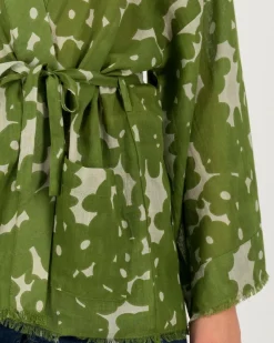 Women Old Khaki Scarves & Kimonos><noscript><img width=