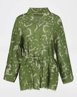 Women Old Khaki Scarves & Kimonos><noscript><img width=