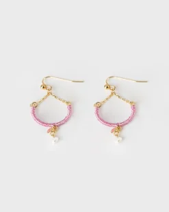 Women Old Khaki Jewellery>Women'S Thread & Stone Drop Earrings
