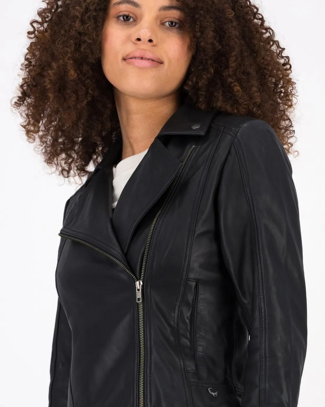 Women Old Khaki Jackets>Women'S Tiana Leather Biker Jacket