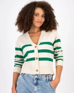 Women Old Khaki Knitwear & Sweats>Women'S Trixie Stripe Knit Cardigan