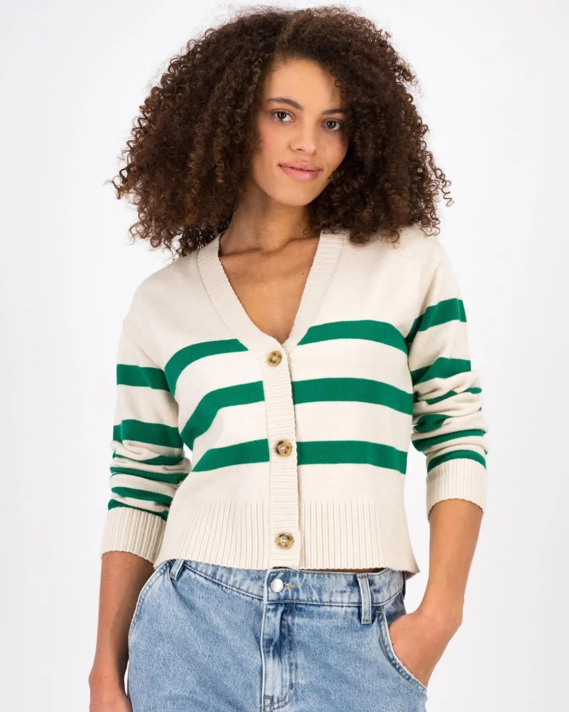 Women Old Khaki Knitwear & Sweats>Women'S Trixie Stripe Knit Cardigan