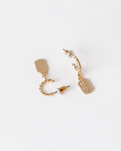 Women Old Khaki Jewellery>Women'S Twisted Rope Hoop Earrings