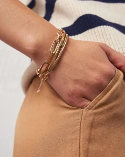 Women Old Khaki Jewellery>Women'S Two-Strand Snake Bracelet