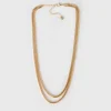 Women Old Khaki Jewellery>Women'S Two-Strand Snake Chain Necklace