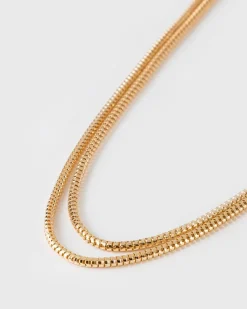 Women Old Khaki Jewellery>Women'S Two-Strand Snake Chain Necklace