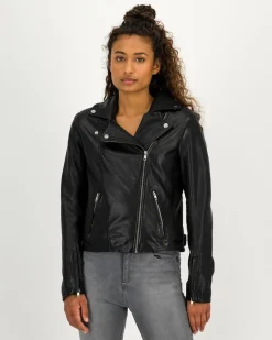 Women Old Khaki Jackets>Women'S Tyra Leather Biker Jacket