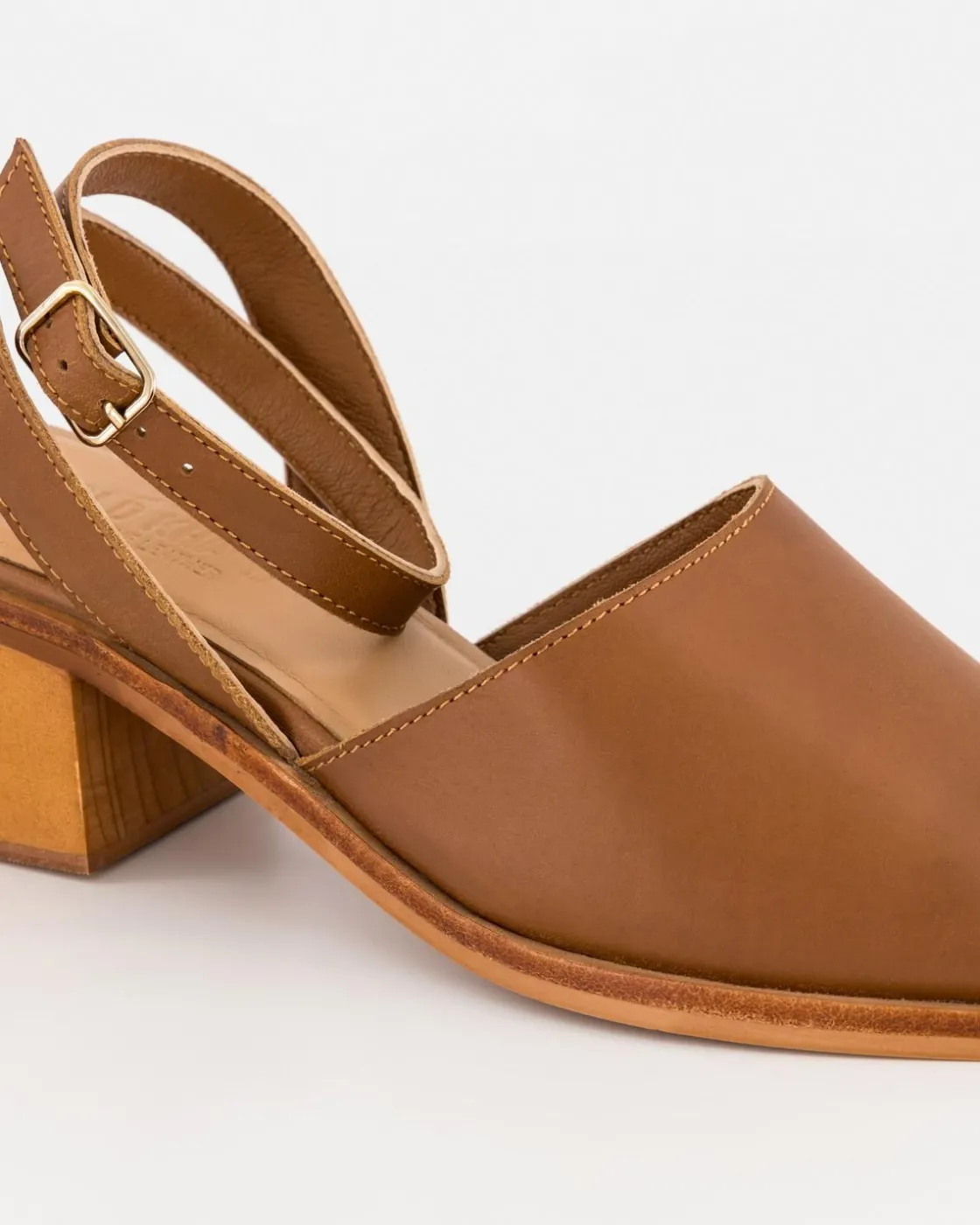Women Old Khaki Wedges & Flats>Women'S Zameka Leather Block Heel