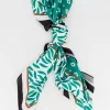 Women Old Khaki Scarves & Kimonos>Women'S Zanna Square Leaf Print Scarf