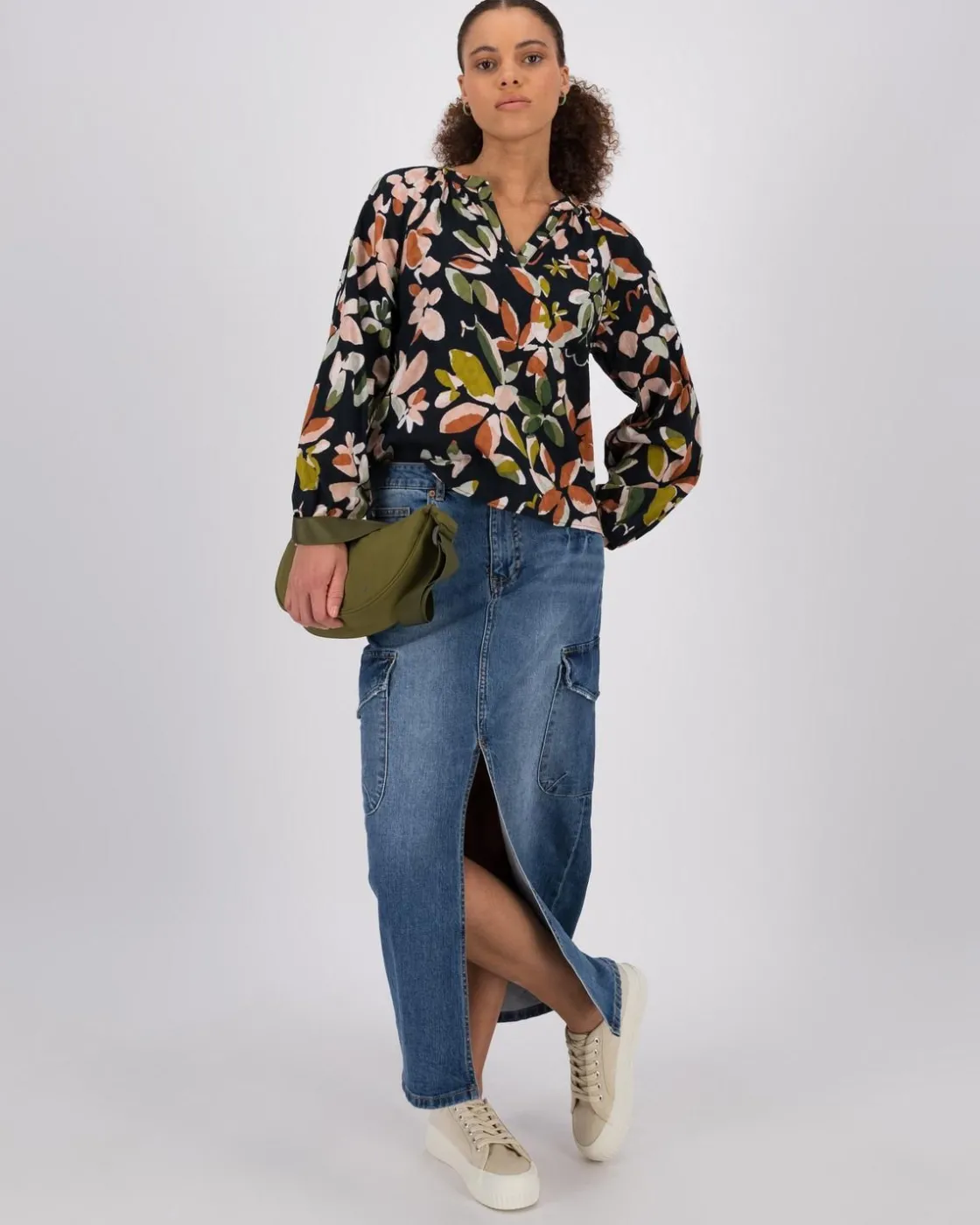 Women Old Khaki Shirts & Blouses>Women'S Zoe Floral Popover Blouse