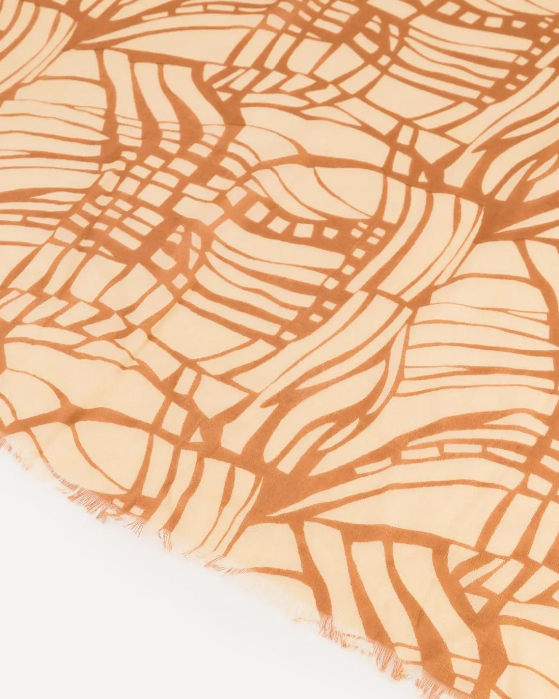 Women Old Khaki Scarves & Kimonos>Zania Abstract Zebra Print Scarf